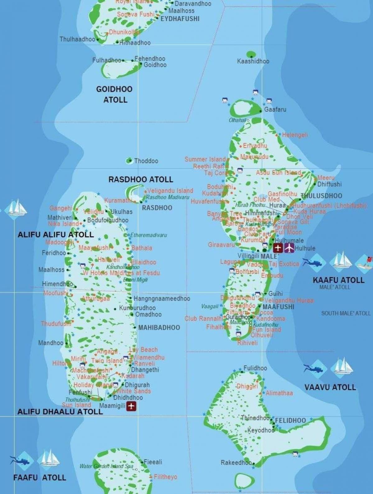 harta maldive turistice