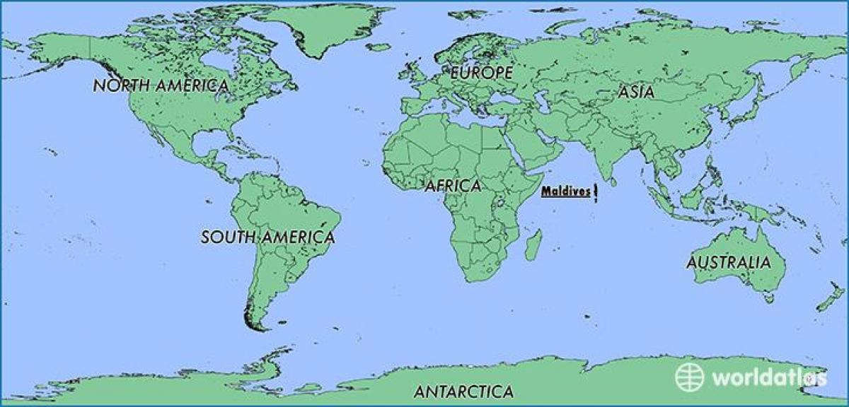 harta maldive țările vecine