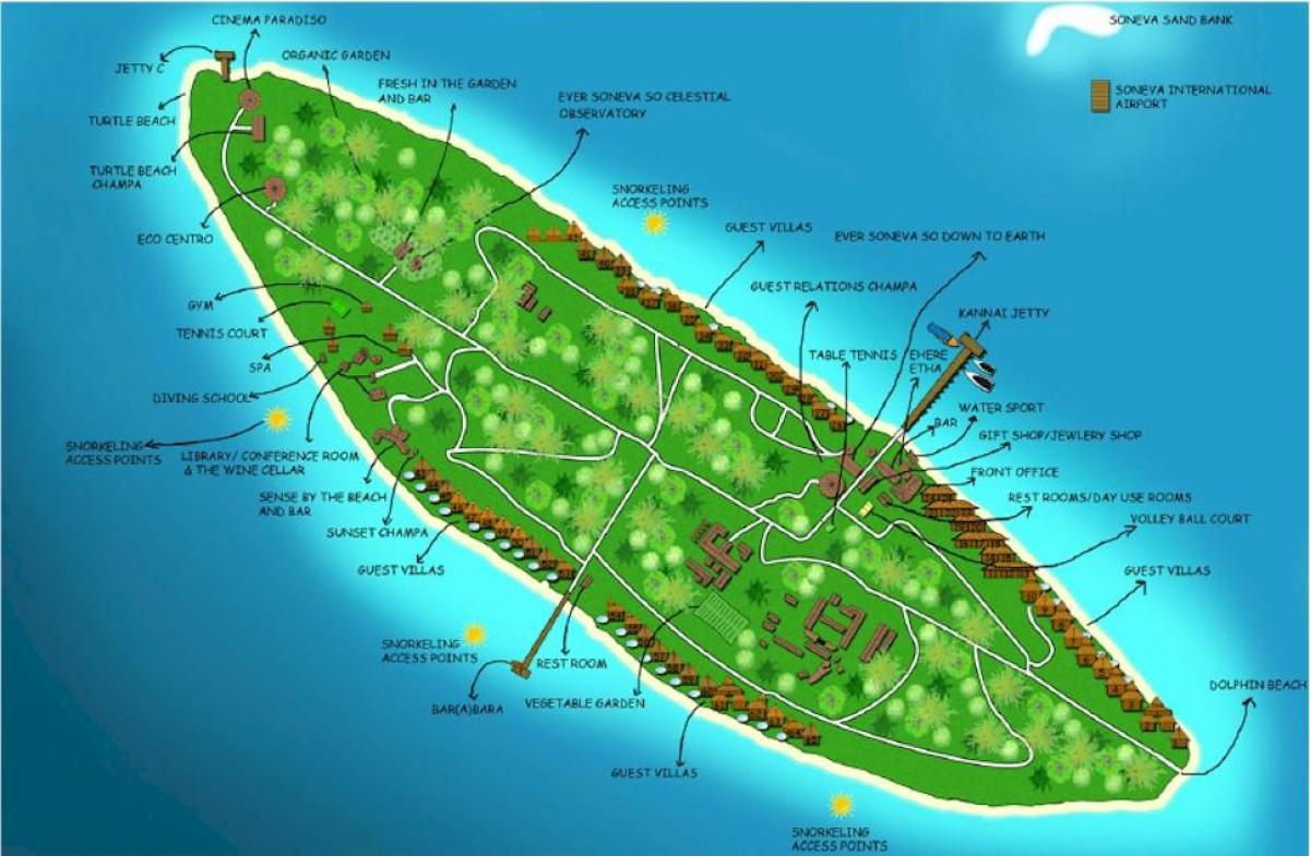 insula vaadhoo din maldive hartă