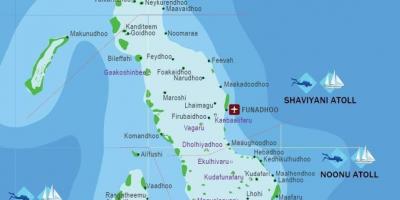 Harta de plaja maldive