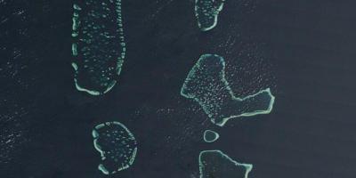 Harta maldive satelit