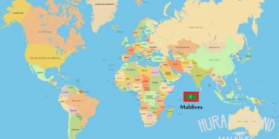 Harta maldive în lume hartă