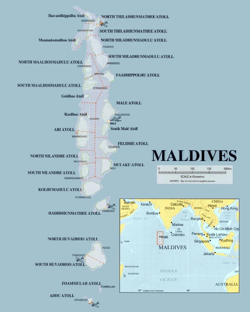 harta maldive fizice
