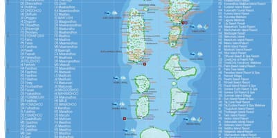 Maldive harta geografică
