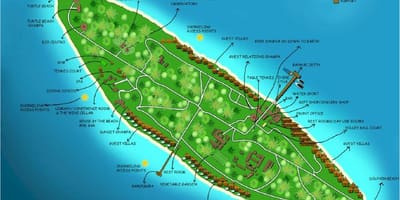Insula Vaadhoo din maldive hartă